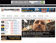 Tablet Screenshot of italiapokerclub.com